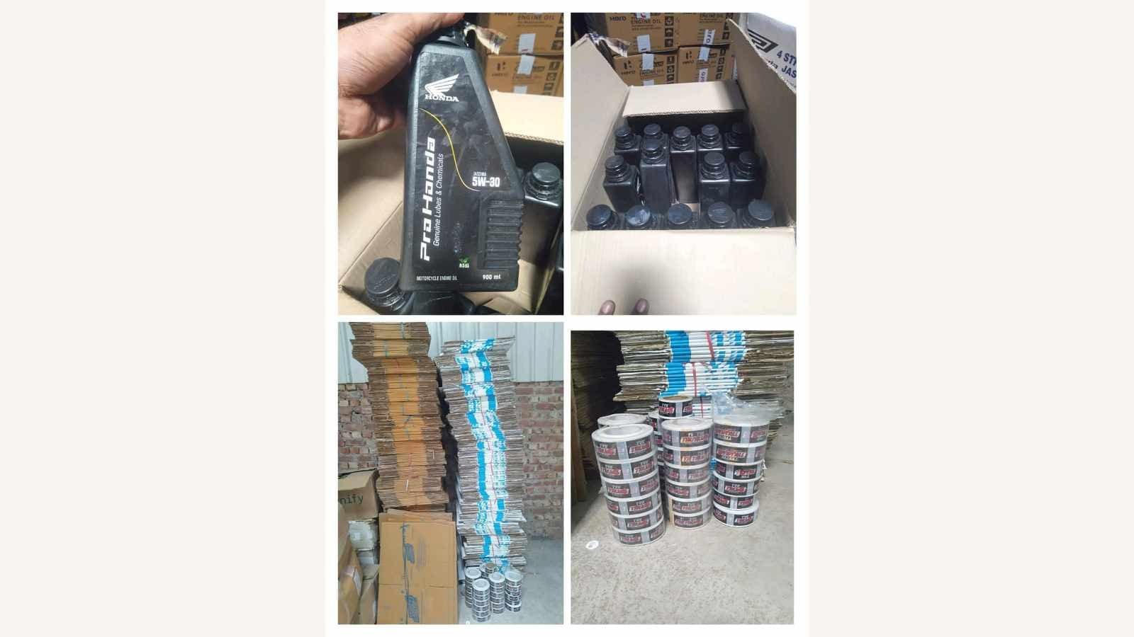 Fake two-wheeler spare parts and engine oil racket busted in Delhi, 5 arrested | Delhi News