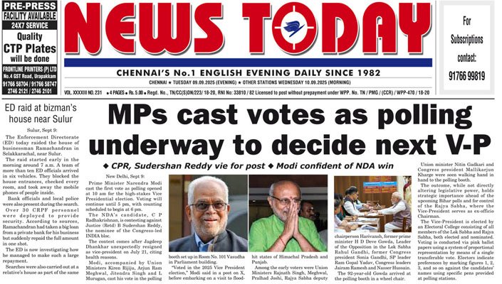 E-paper 09 September 2025 – News Today