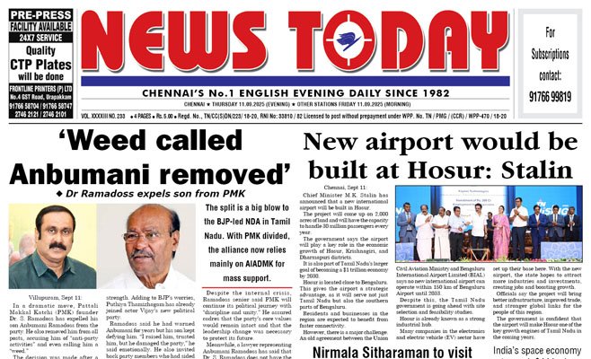 E-paper 11 September 2025 – News Today