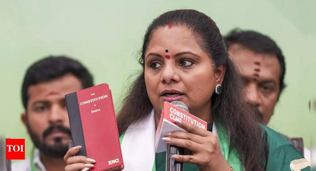 K Kavitha suspended: KCR’s daughter K Kavitha suspended from BRS; blamed cousins for ‘tarnishing father’s image’ | Hyderabad News
