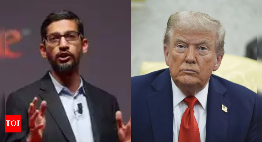 Donald Trump tells tech CEOs at White House dinner: ‘Google had a very good day yesterday’; CEO Sundar Pichai replies Donald Trump tells tech CEOs at White House dinner: ‘Google had a very good day yesterday’; CEO Sundar Pichai replies