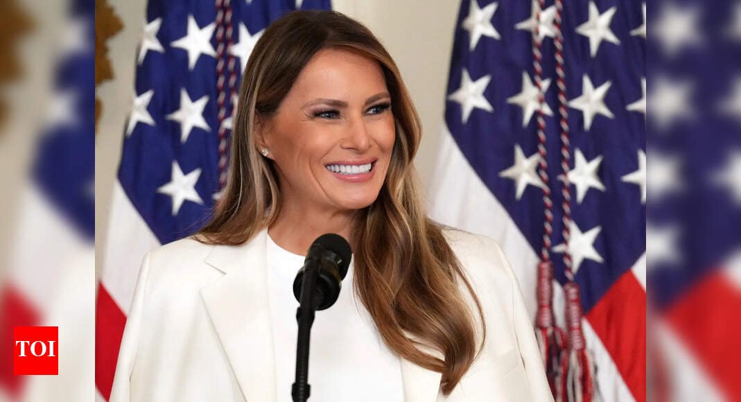 In a rare public outing at White House, Melania Trump warns: It is our responsibility to prepare American …