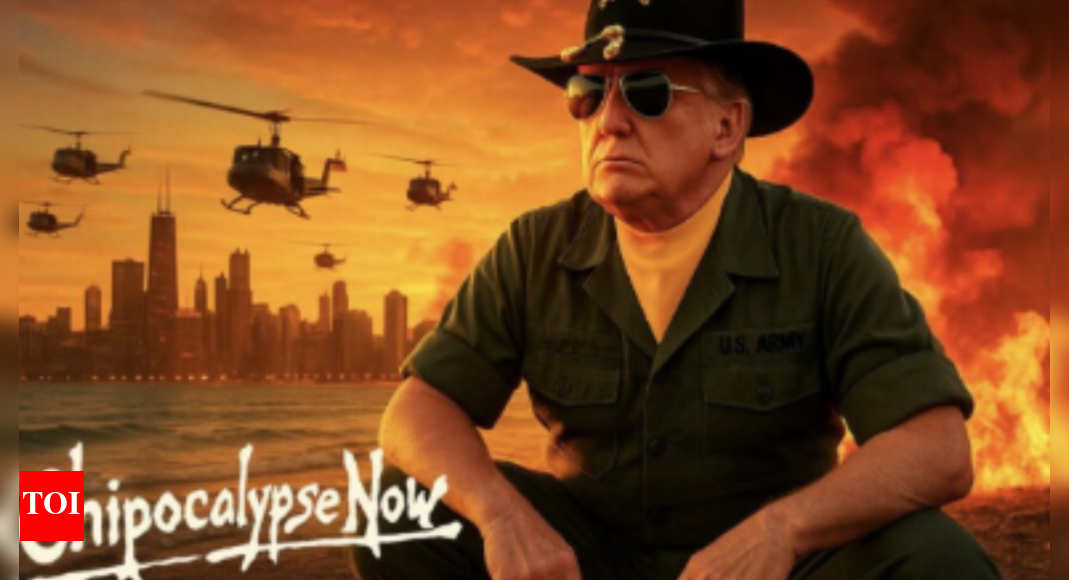 ‘Chipocalypse Now’: Trump threatens Chicago with national guard; posts image of city under attack