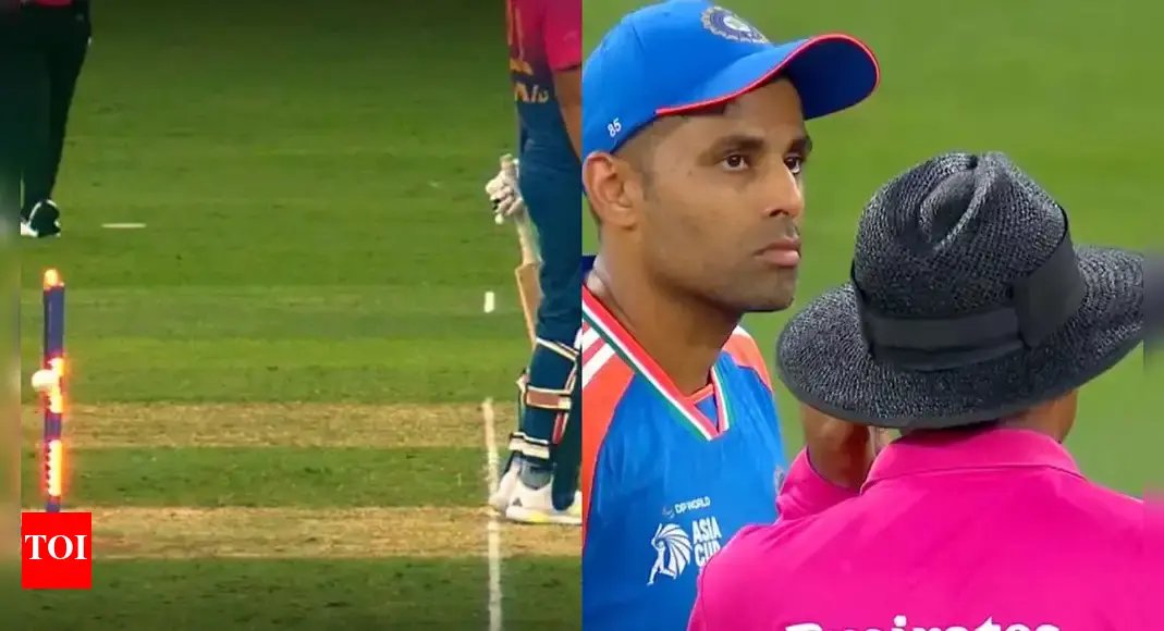 IND vs UAE: Towel drama in Asia Cup! Third umpire says OUT, but Suryakumar Yadav withdraws appeal | Cricket News