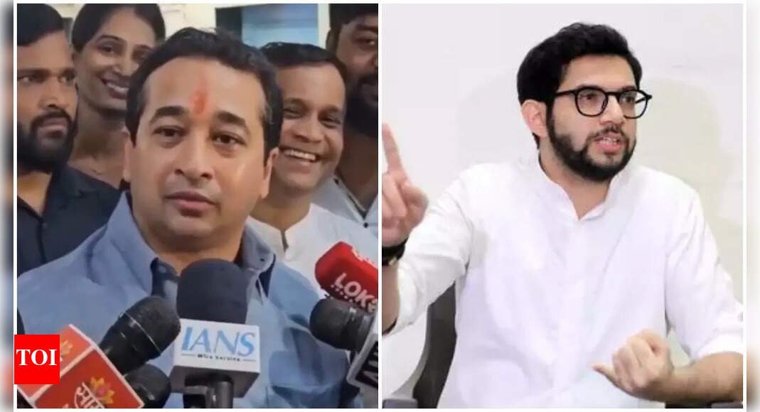 ‘Will watch in burqa’: Nitesh Rane mocks Aaditya Thackeray over India–Pakistan match- Watch | India News