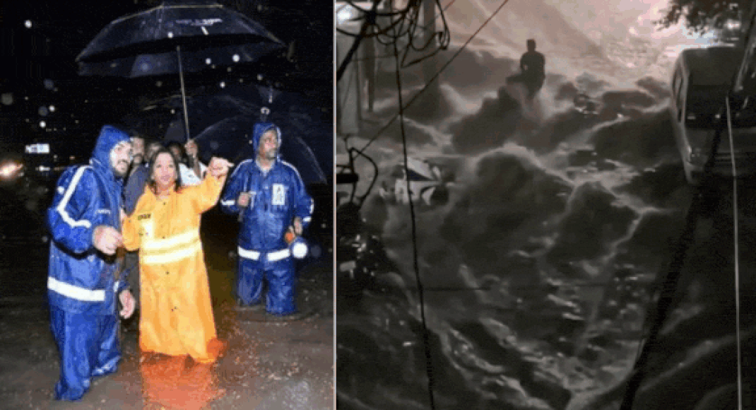 Heavy rains batter Hyderabad: 2 people feared swept away; shocking visuals emerge | India News