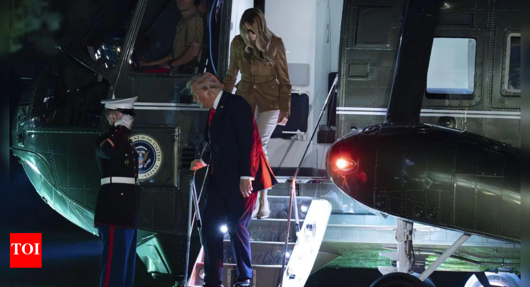 Chopper scare: US President Trump and Melania’s helicopter forced to make emergency landing; what White House said