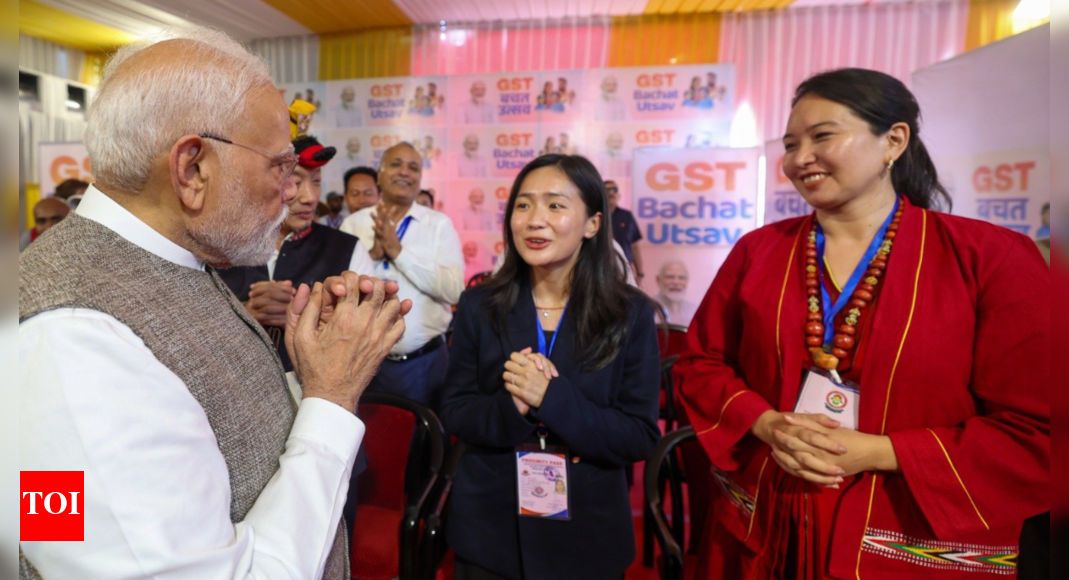 ‘GST Bachat Utsav’: PM Modi interacts with traders and entrepreneurs in Tripura; highlights benefits for key sectors | India News