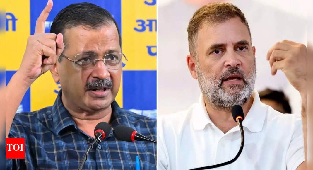 AAP slams Rahul Gandhi’s silence on activist’s arrest, Congress hits back | India News AAP slams Rahul Gandhi’s silence on activist’s arrest, Congress hits back | India News