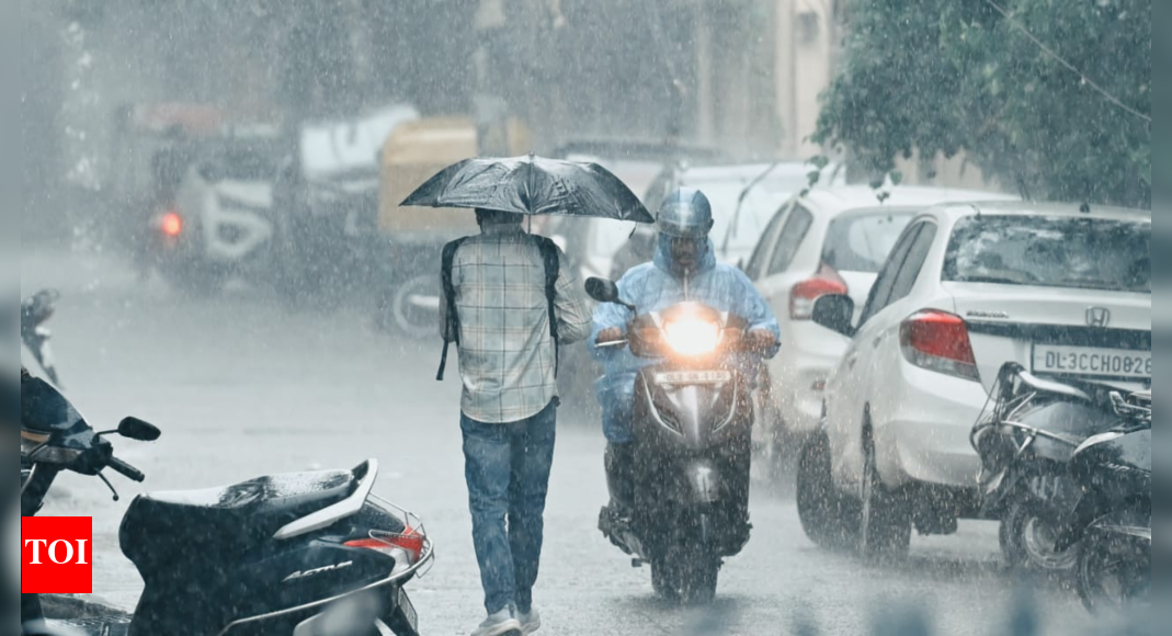 Heavy rains batter Delhi-NCR: IMD issues ‘orange alert’; traffic crawls, IndiGo warns of flight delays | Delhi News