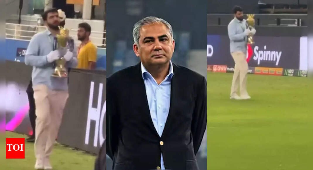 Shocking! Caught on camera: Man sprints out of the ground with the Asia Cup trophy under Mohsin Naqvi’s instructions – WATCH | Cricket News