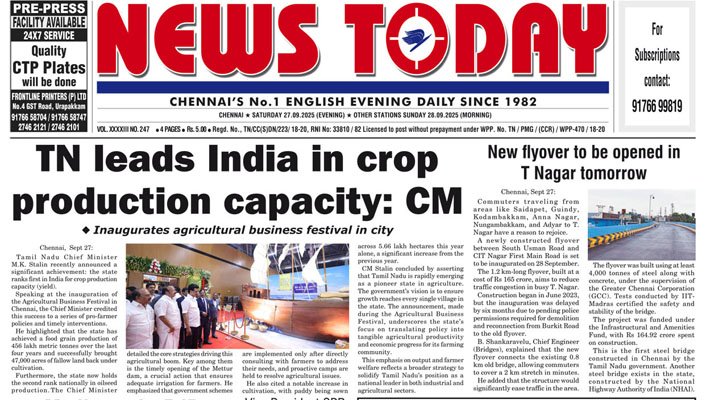 E-paper 27 September 2025 – News Today