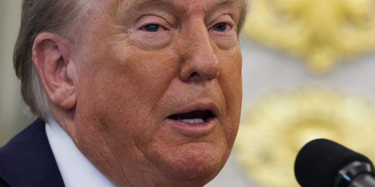 Trump says the video of garbage bags dropped out of a White House window was AI-generated, ironically adding people ‘blame AI’ to cover up bad things