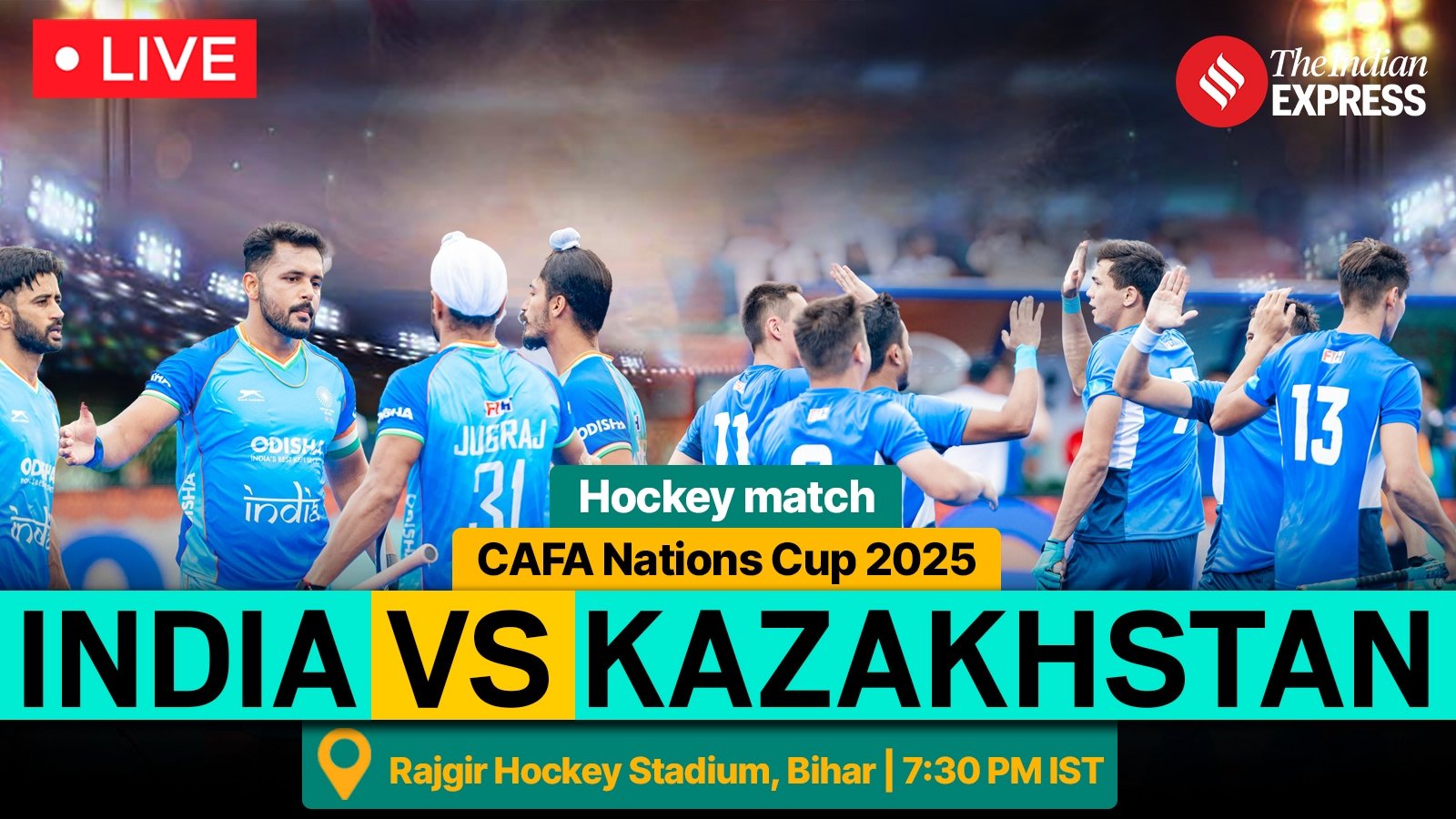 IND vs KAZ Hockey match Live Scorecard Updates