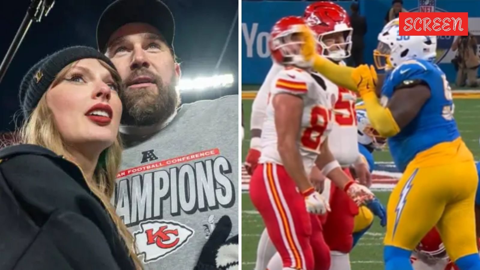 Travis Kelce slapped in face, mocked with Taylor Swift pun by LA Chargers’ Teair Tart; Swifties slam: ‘Can’t wait for that karma’ | Music News