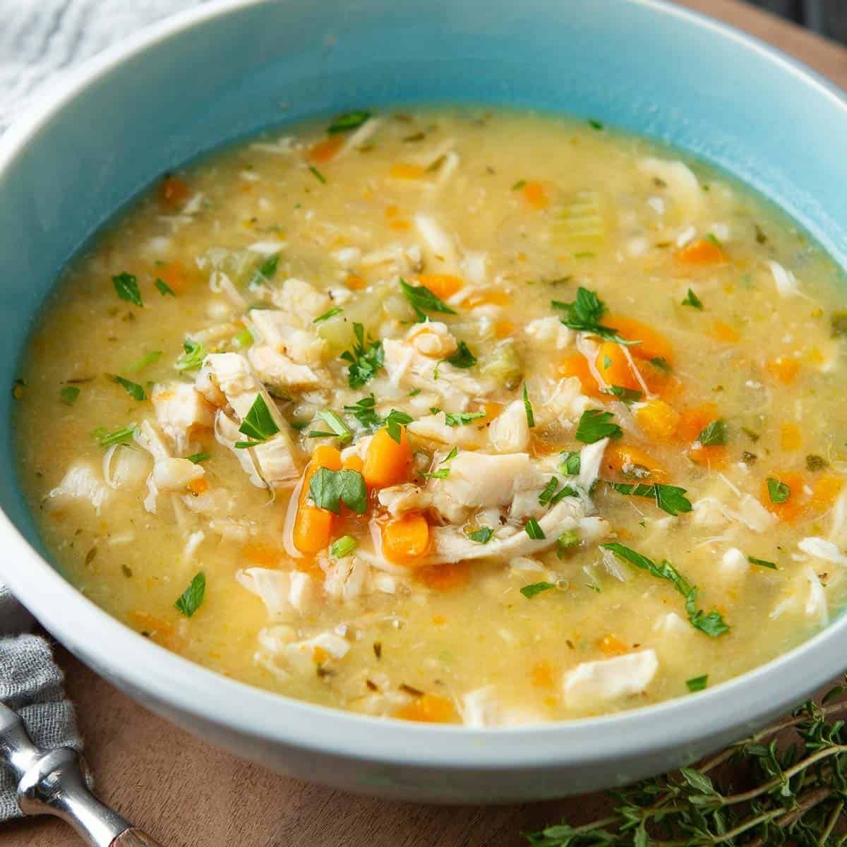 Turkey Barley Soup {Instant Pot}