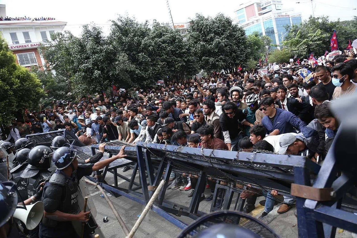 Nepal Social Media Ban: Protest Rallies Turn Violent In Kathmandu, 42 Injured|Watch