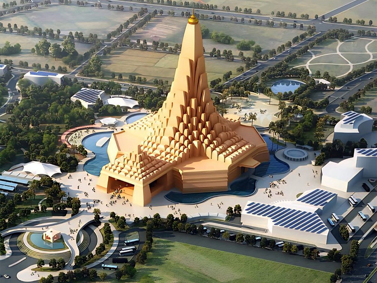 Adani Cement Sets World Record With Largest Raft Foundation For Religious structure