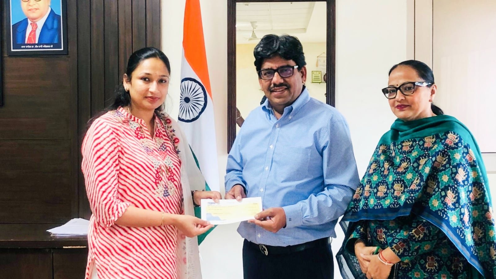 Manav Mangal group donates Rs 10 lakh for Punjab flood relief