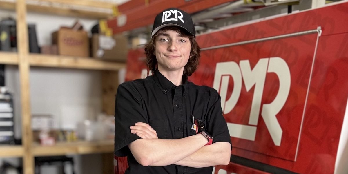 Meet a 23-year-old electrician who was a ‘good student’ but skipped college to become his own boss. He makes 6 figures