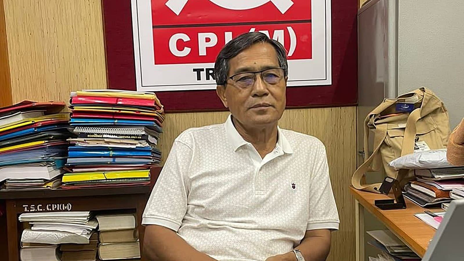 Black-flag protest against Tripura CPM leader Jitendra Chaudhury over ‘disrespect’ to traditional headgear | India News