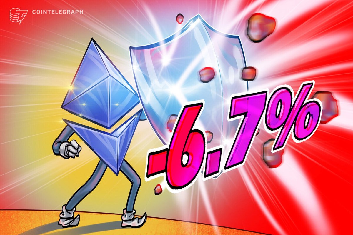 ETH Down Only 6.7% Following Friday’s Crypto Market Crash
