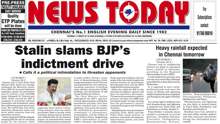 E-paper 03 October 2025 – News Today
