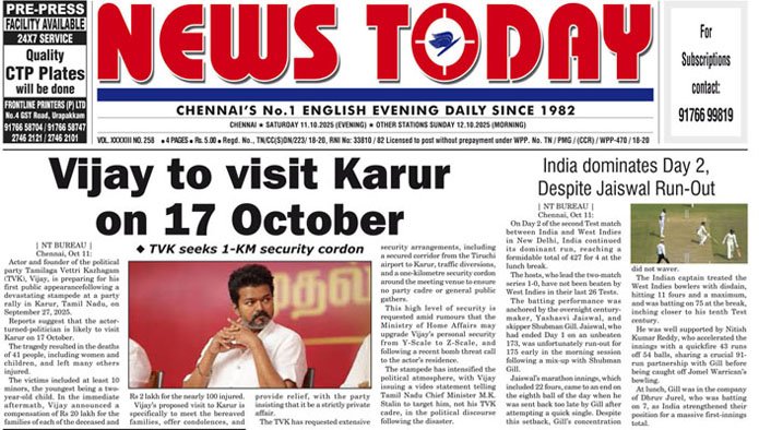 E-paper 11 October 2025 – News Today