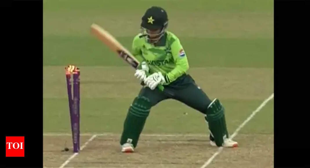 Unbelievable! Pakistan batter only second to suffer rare dismissal in Women’s World Cup history – Watch | Cricket News