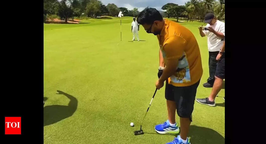 ‘Ball went everywhere …’: Rishabh Pant’s hilarious golf fail goes viral – Watch | Off the field News