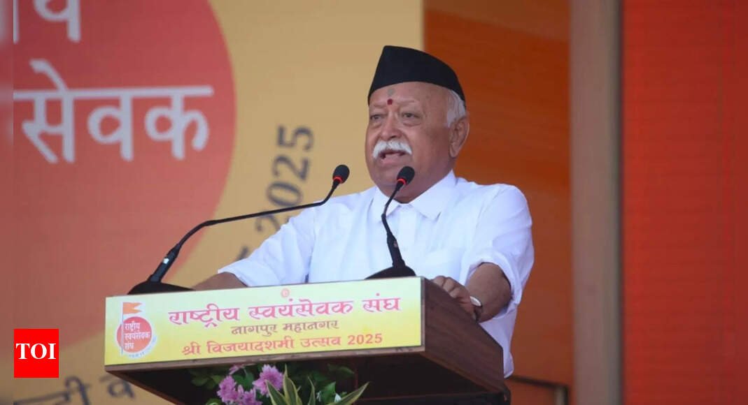 Bhagwat rings ‘warning bell’ on Himalayas, ecology threats | India News