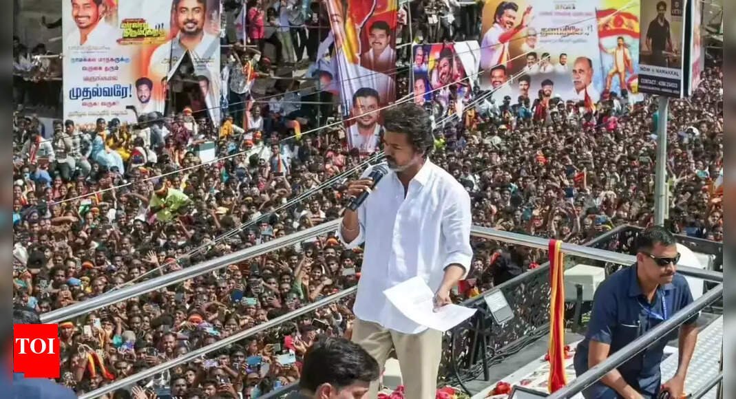 Karur stampede: Police books TVK chief Vijay’s campaign vehicle driver; SIT begins probe | India News