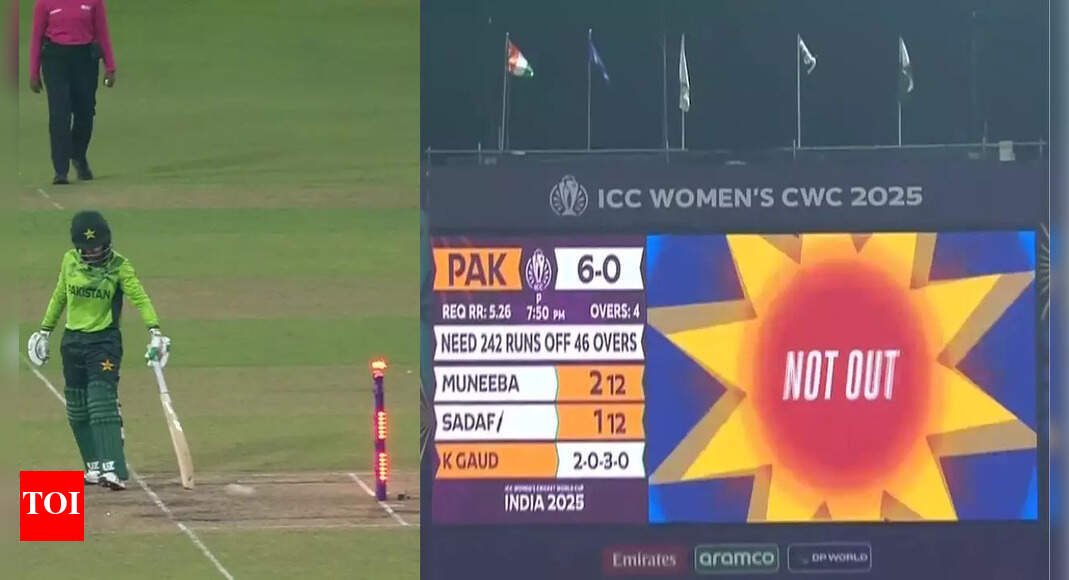 IND vs PAK: Run-out chaos! Why was Pakistan batter given out? Captain Fatima Sana argues with official | Cricket News