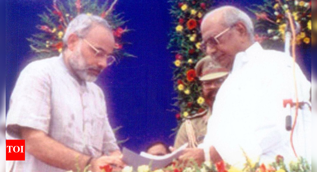 ‘On this day …’: PM Modi shares nostalgic pictures on day he first became Gujarat CM; recalls mother’s words | India News