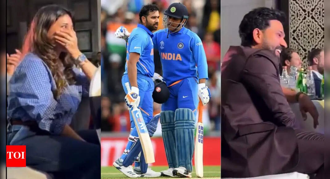 Rohit Sharma and his wife burst out laughing at ‘MS Dhoni’s’ mimicry – watch | Cricket News
