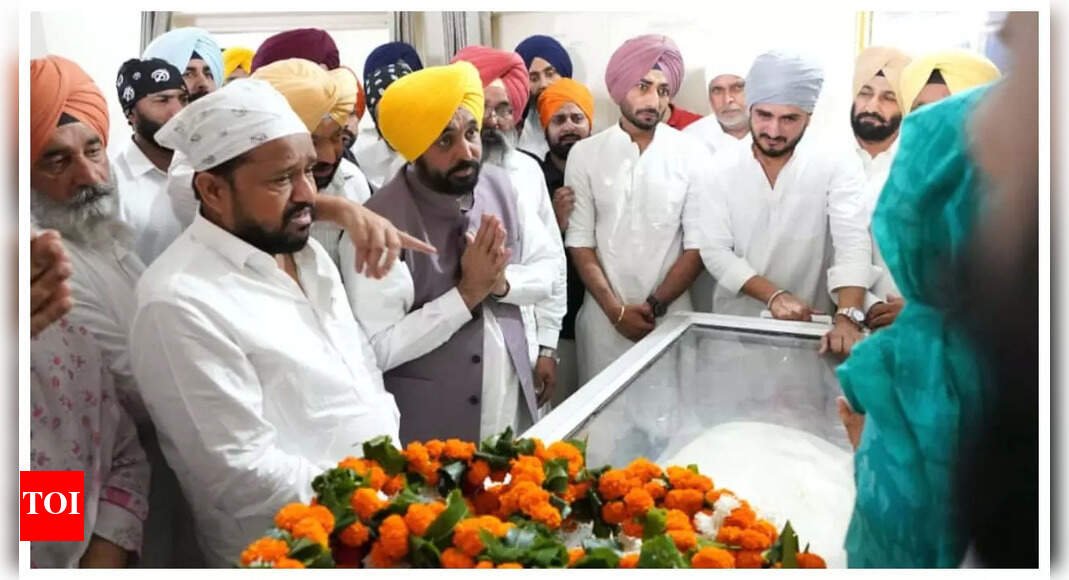 Rajvir Jawanda funeral: Son lights pyre; CM Bhagwant Mann and several Punjabi artists attend last rites |