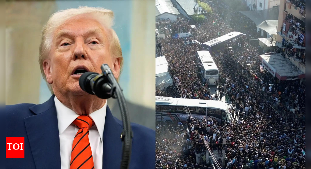 ‘As soon as I say the word’: Trump says Israel could return to Gaza if Hamas violates ceasefire, vows all hostages will be freed