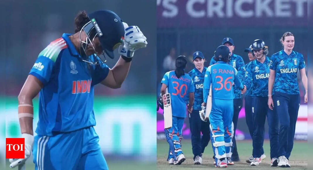 ICC Women’s World Cup: India suffer heartbreaking defeat against England; semi-final hopes take huge hit | Cricket News