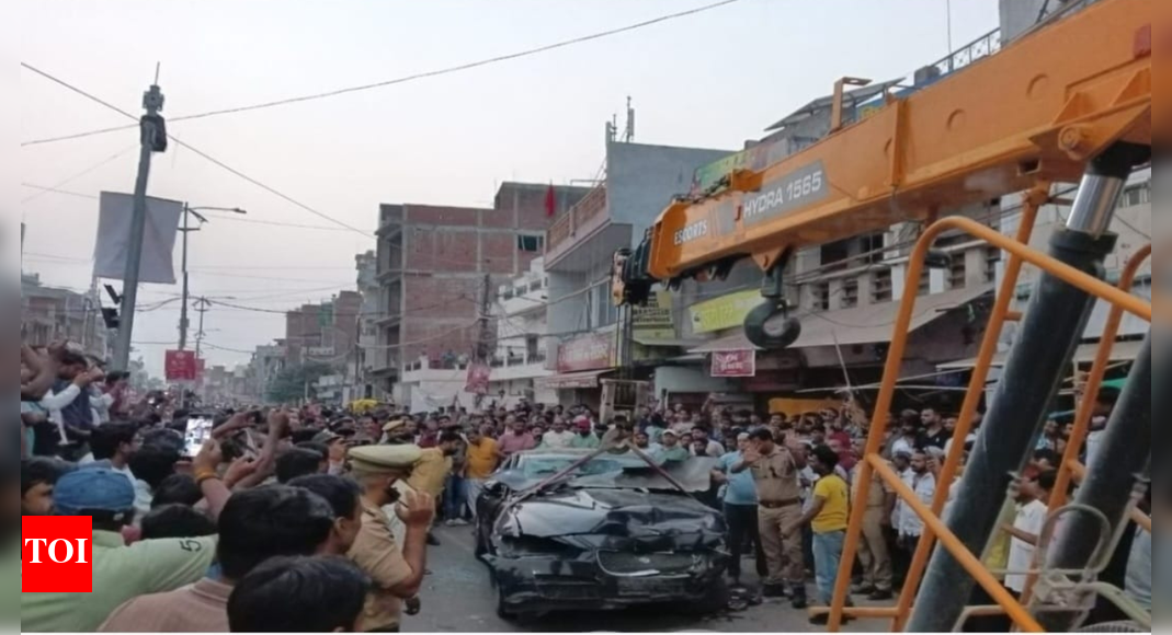 Businessman’s son arrested for Jaguar hit-and-run that left one dead, five injured in Prayagraj | Lucknow News