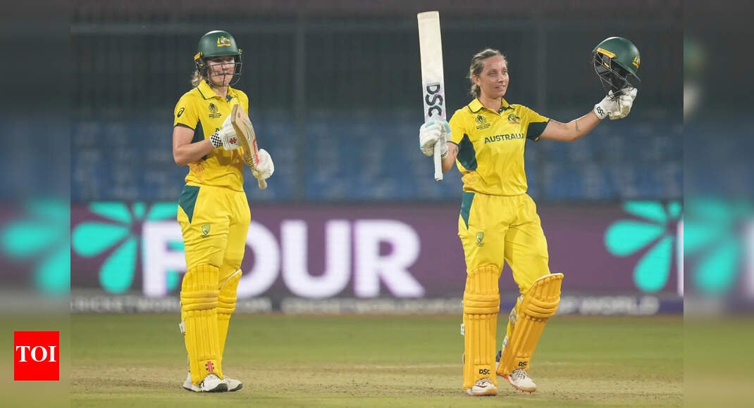 ICC Women’s World Cup: Ashleigh Gardner’s ton, Annabel Sutherland fire Australia to six-wicket win over England; maintain unbeaten run | Cricket News