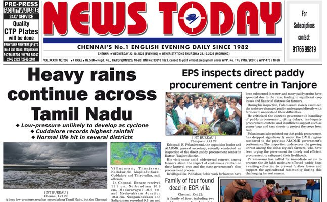 E-paper 22 October 2025 – News Today