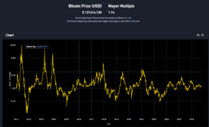 Bitcoin Holds Firm At 121K With Mayer Multiple Indicator Forecasting 0k Potential