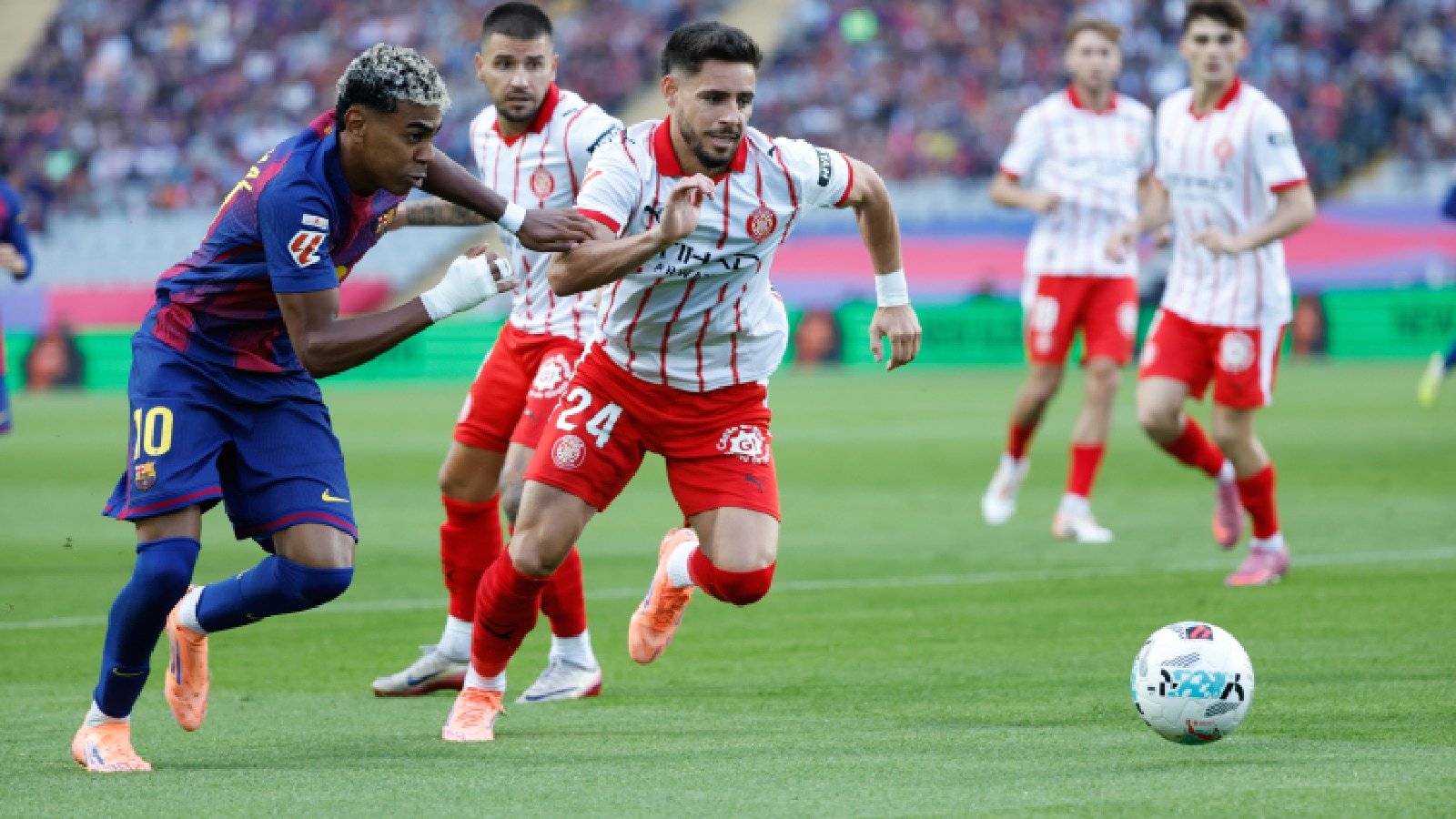 Why Barcelona and Girona players stood still for 15 seconds after kick off in La Liga encounter | Football News
