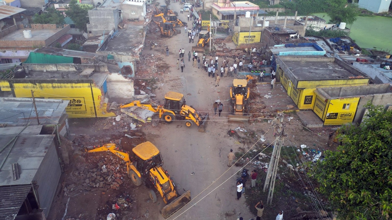In violence-hit Bahiyal, 178 ‘illegal commercial units’ demolished | Ahmedabad News