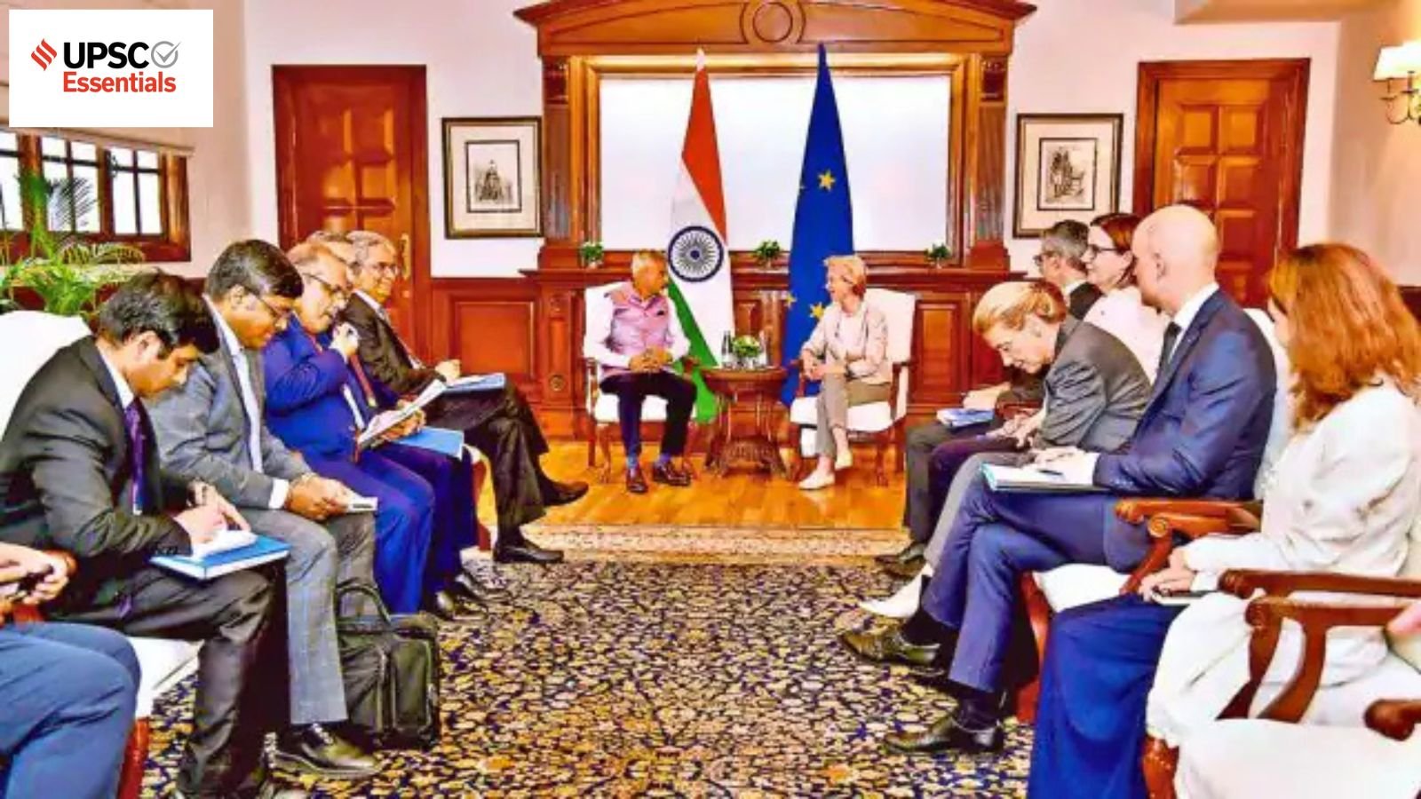 UPSC Essentials | Mains answer practice — GS 2: Questions on India-EU relations and Sixth Schedule (Week 122) | UPSC Current Affairs News