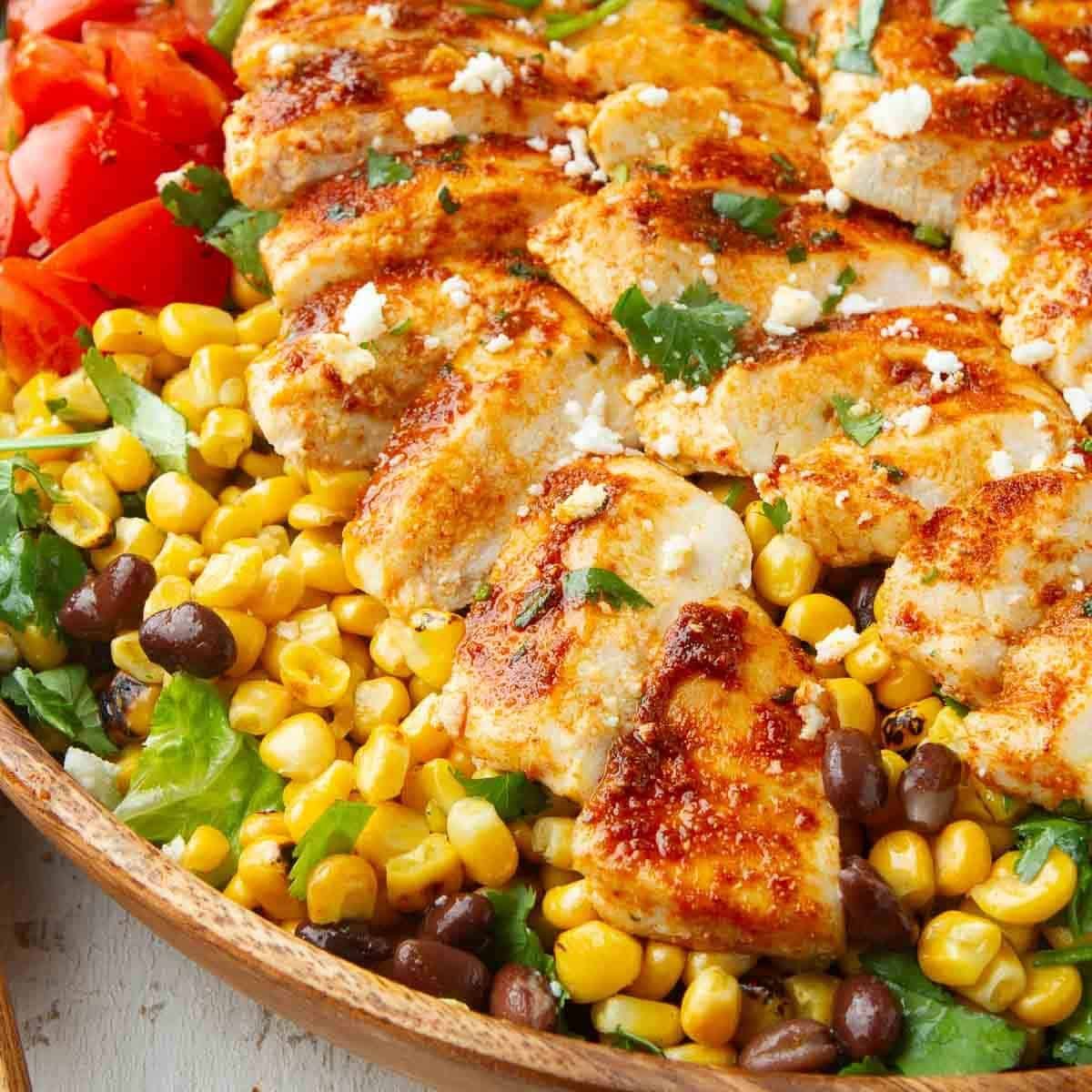 Paprika Chicken & Corn Salad