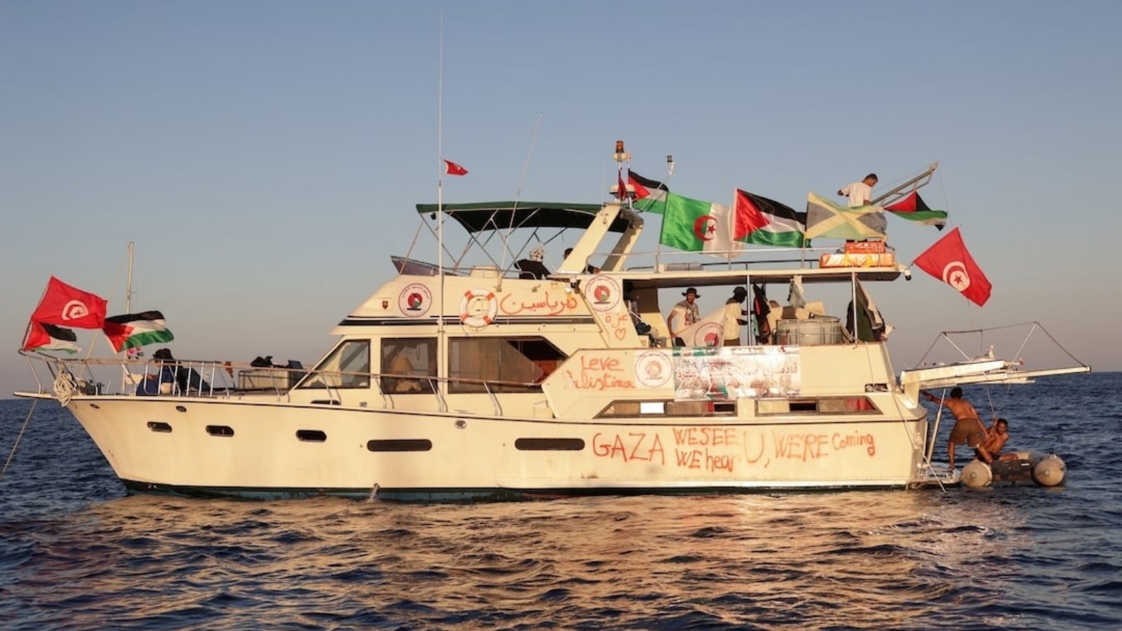 Gaza flotilla says they are being surrounded by more than 20 Israeli vessels | World News
