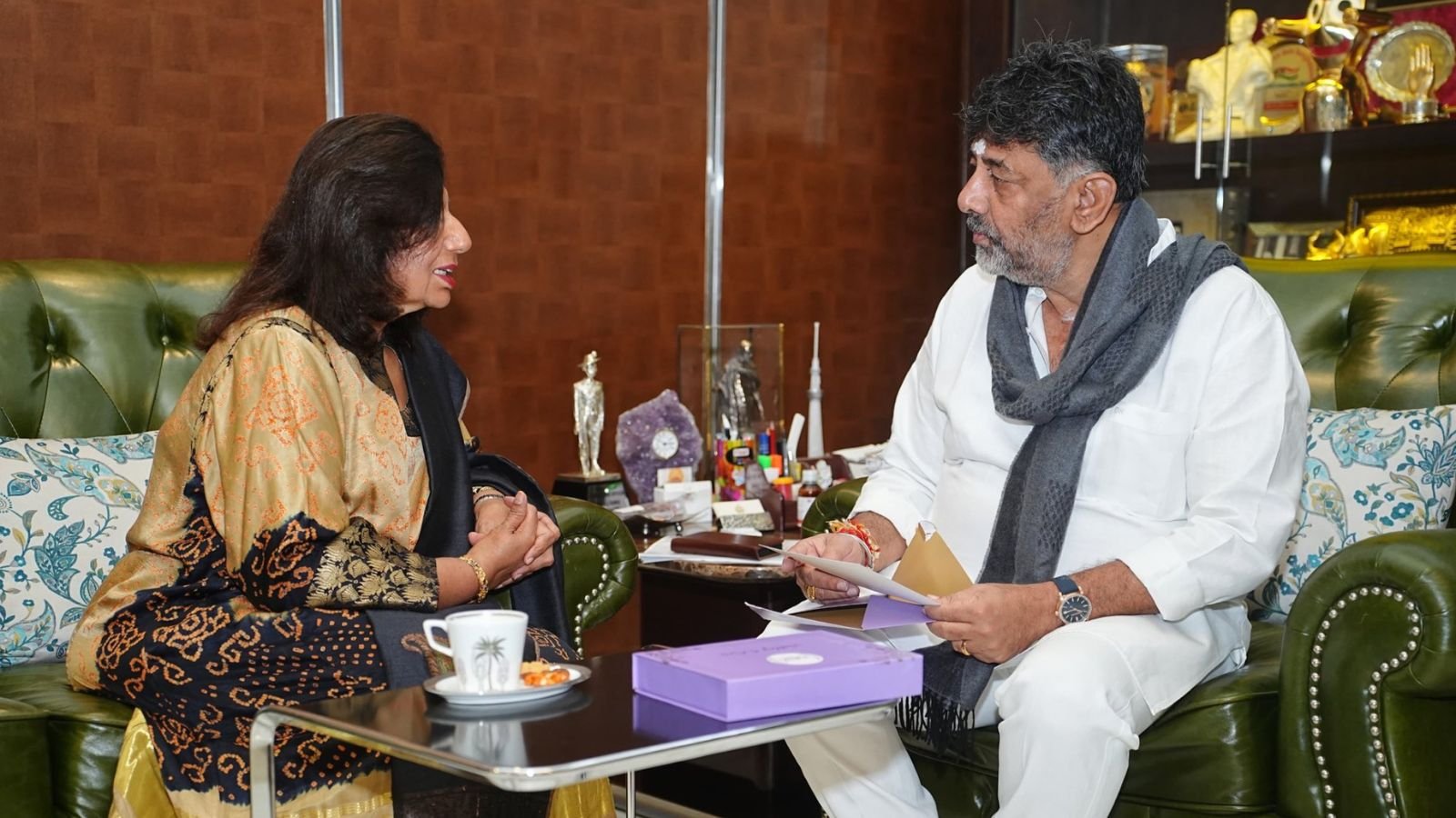 After spat over Bengaluru infrastructure, Kiran Mazumdar Shaw meets D K Shivakumar | Bangalore News