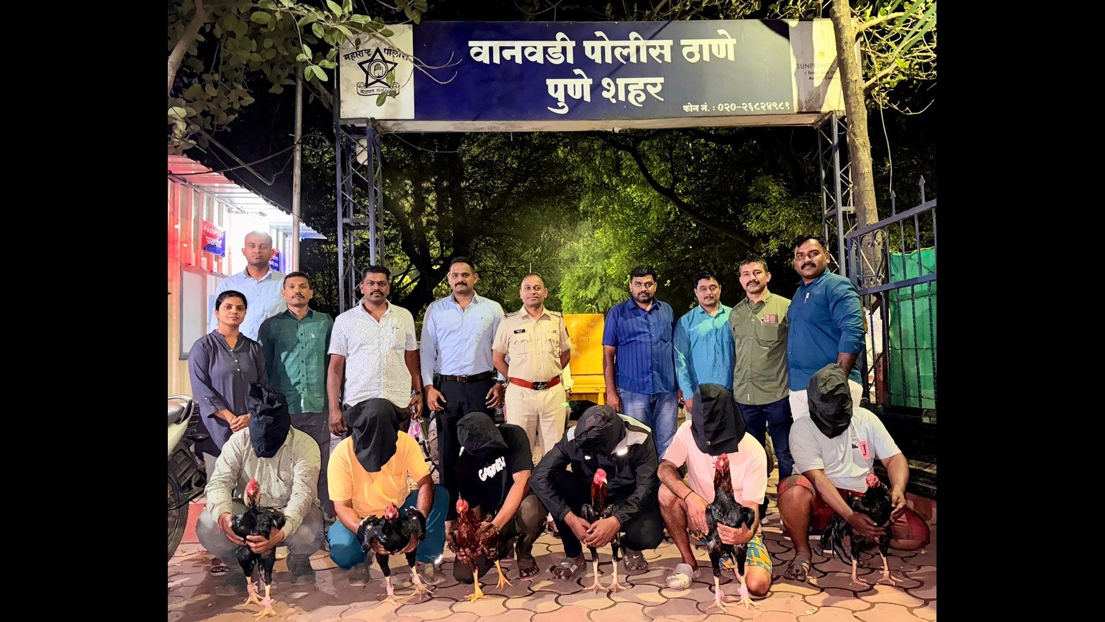 Pune Police Arrest Six for Organising Illegal Cockfights with Gambling