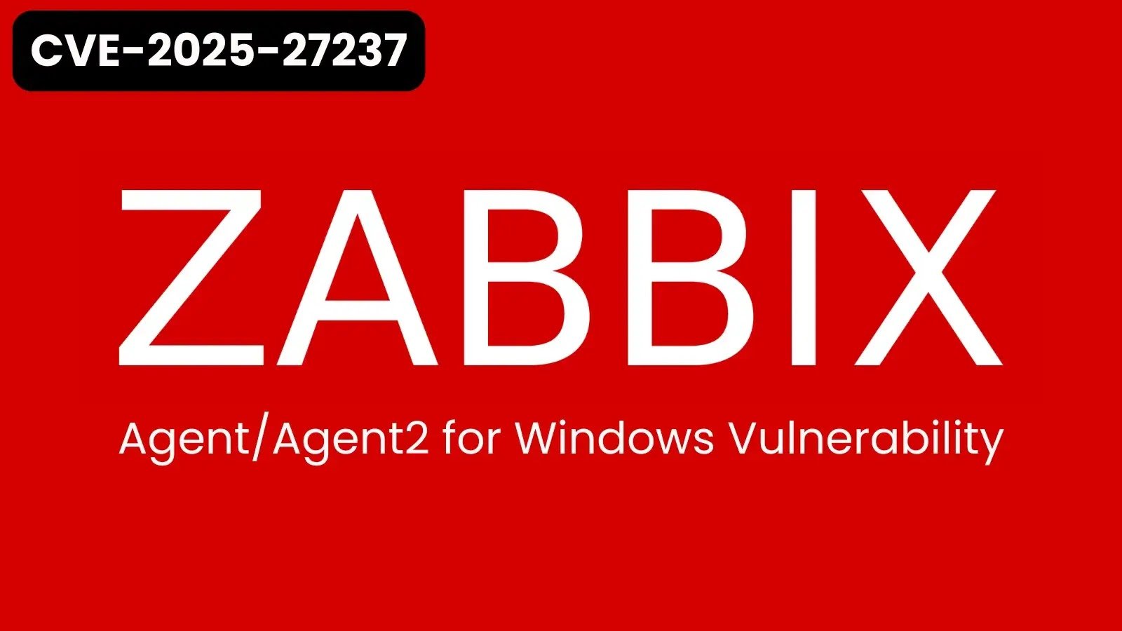 Zabbix Agent/Agent2 for Windows Vulnerability Could Allow Privilege Escalation